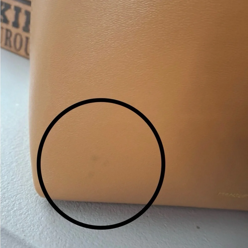 Mansur Gavriel Italian Tan Leather Bucket Bag and Clutch Set - Picture 10 of 10